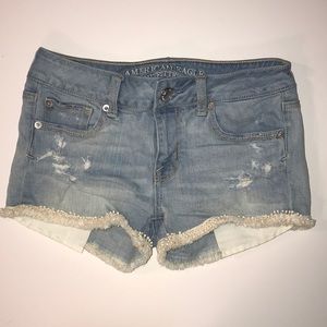 Denim shorts